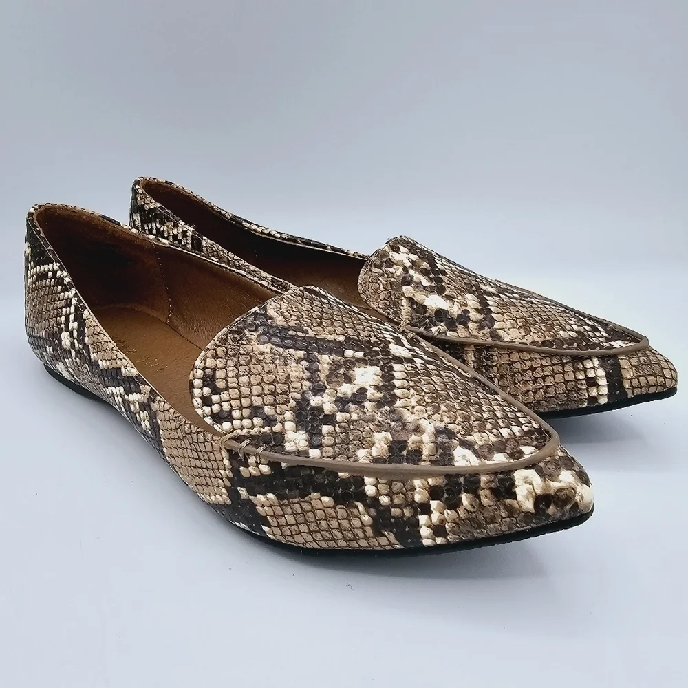 Madden Girl Henie Flats Snake Print
